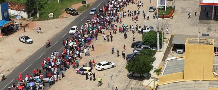 A aula foi na rua nesse dia 15 de Maio